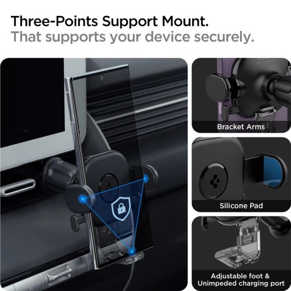 Spigen OneTap Universal Car Mount AirVent UTS12 Black (ACP05507) - Image 9