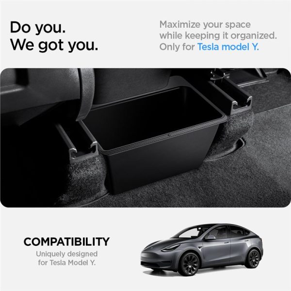 Spigen Tesla Rear Under Air Outlet Storage Box Black-Tesla Model Y (ACP05758) - Image 12