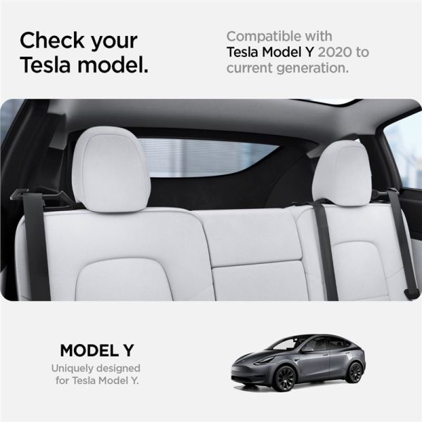 Spigen Tesla BackSeat Seatbelt Holder Black- Tesla Model Y (ACP06041) - Image 4