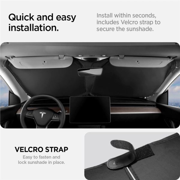 Spigen Tesla CryoShade Front Windshield Sunshade-Model Y/3 (ACP06160) - Image 4