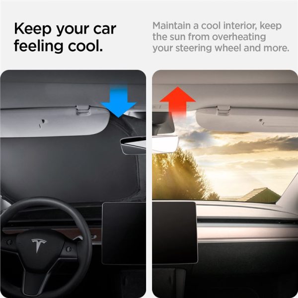 Spigen Tesla CryoShade Front Windshield Sunshade-Model Y/3 (ACP06160) - Image 5