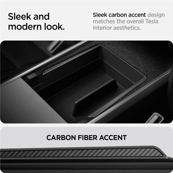 Spigen Tesla Armrest Console Organizer Black-Model Y/3 (ACP06258) - Image 8
