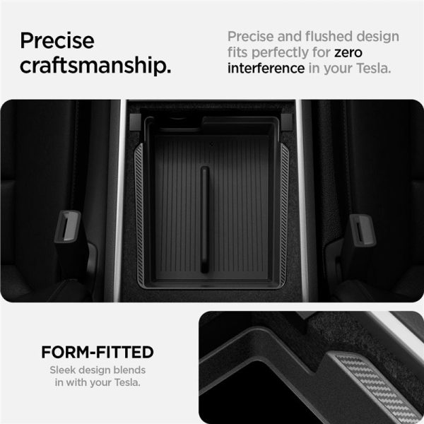 Spigen Tesla Armrest Console Organizer Black-Model Y/3 (ACP06258) - Image 10