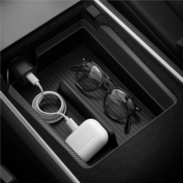 Spigen Tesla Armrest Console Organizer Black-Model Y/3 (ACP06258) - Image 11