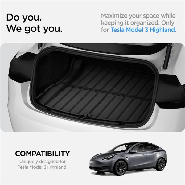 Spigen Tesla Car Mat Rear Trunk Black-Tesla Model 3 (ACP06533) - Image 6