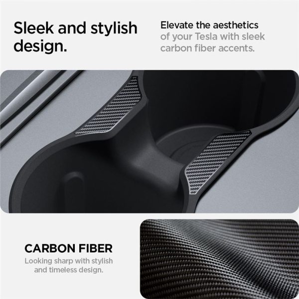 Spigen Tesla Center Console Cup Holder Insert Relaxed Grip-Tesla Model Y/3 (ACP07107) - Image 6