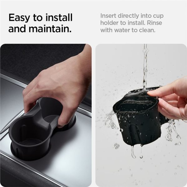 Spigen Tesla Center Console Cup Holder Insert Relaxed Grip-Tesla Model Y/3 (ACP07107) - Image 7