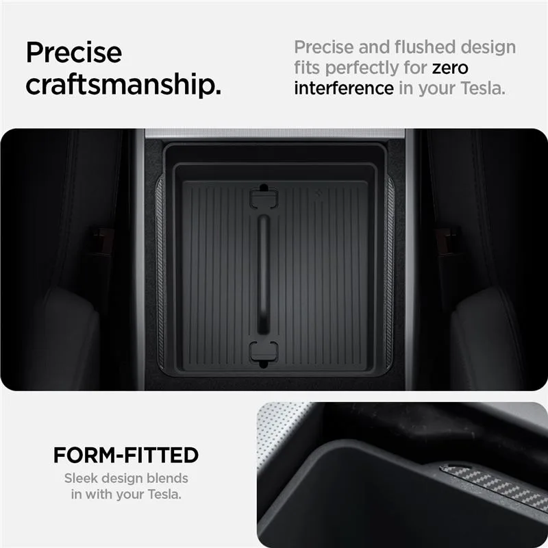 Spigen Tesla Armrest Console Organizer Black-Tesla Model 3 2024 (ACP07409) - Image 3