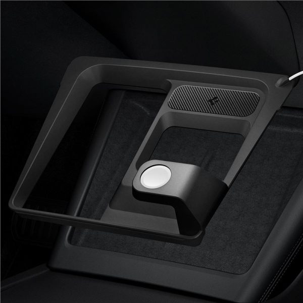 Spigen Tesla 3 in 1 Wireless Charging Hub Mount Black-Tesla Model 3 2024 (ACP07501) - Image 17