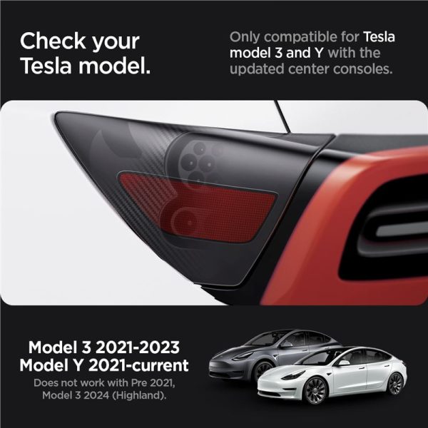 Spigen Tesla Protective Film and Wrap Set for Charge Port (EU) Carbon-Tesla Model Y/3 (ACP07595) - Image 6