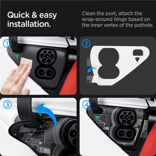 Spigen Tesla Charge Port Wrap Zero One-Tesla Model Y/3 (ACP07596) - Image 9
