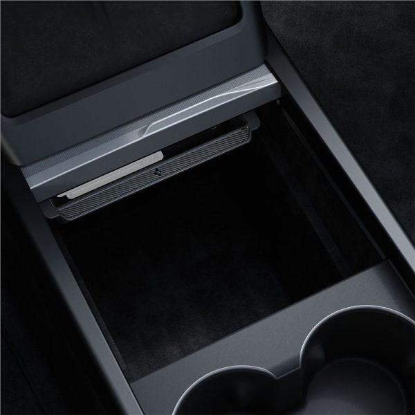 Spigen Tesla Sliding Console Organizer (Bottom) Black-Tesla Model 3 2024 (ACP07785) - Image 5