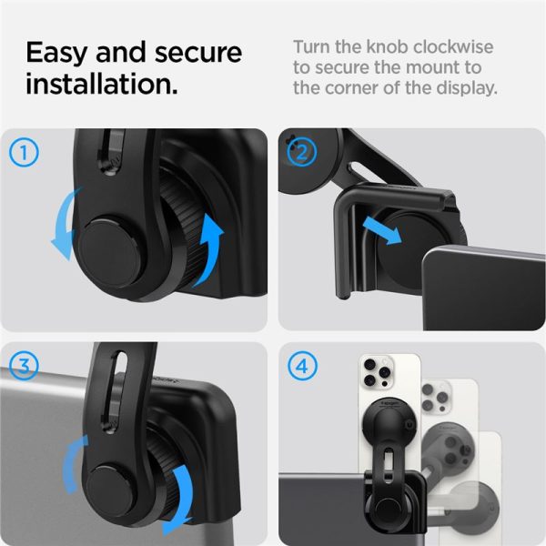 Spigen Tesla TapLock MagSafe Car Mount Holder Black-Screen (ACP07869) - Image 4