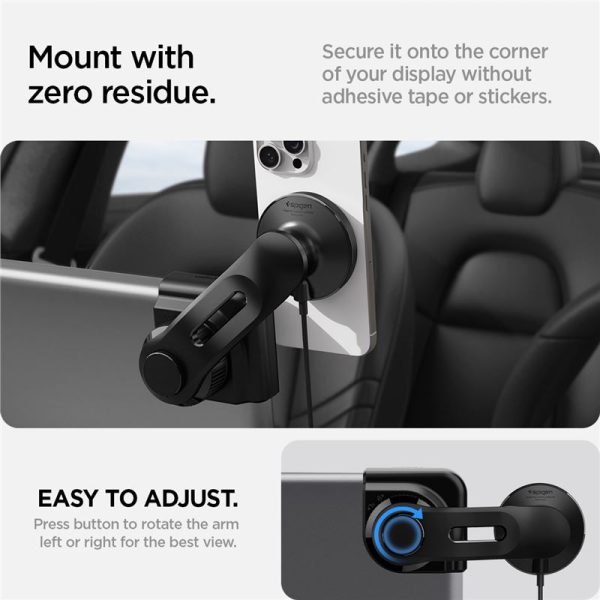 Spigen Tesla TapLock MagSafe Car Mount Charger Black-Wireless / Screen (ACP07870) - Image 11