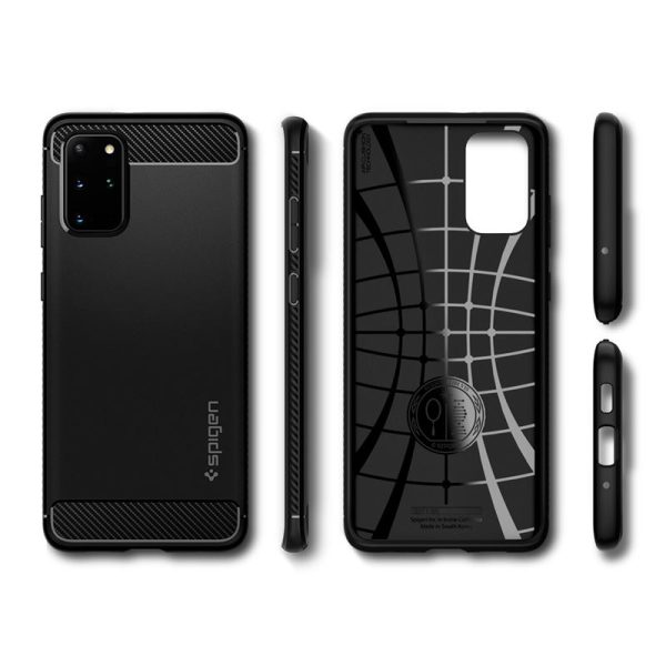 Spigen Rugged Armor Black-Samsung Galaxy S20+ (ACS00753) - Image 6