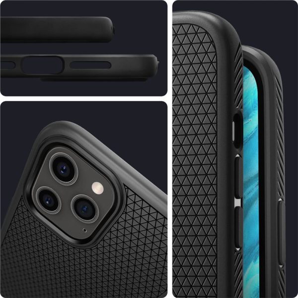 Spigen Liquid Air Black-Apple iPhone 12 Pro Max (ACS01617) - Image 4