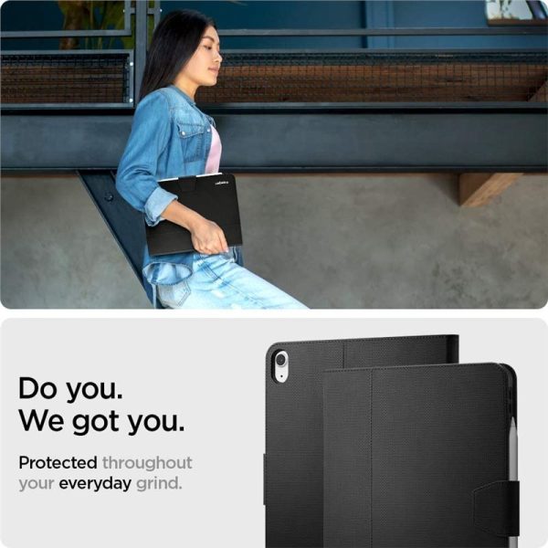 Spigen Liquid Air Folio Black-Apple iPad Air 10.9" (2022/2020)/11" (2024) (ACS02246) - Image 3