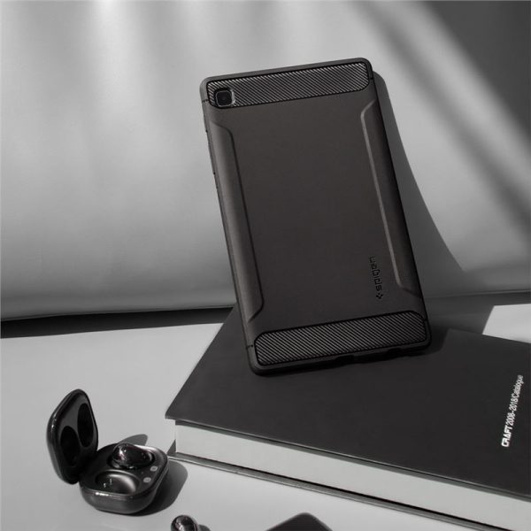 Spigen Rugged Armor Black-Samsung Galaxy Tab A7 Lite (ACS02863) - Image 5