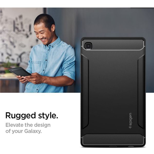 Spigen Rugged Armor Black-Samsung Galaxy Tab A7 Lite (ACS02863) - Image 17