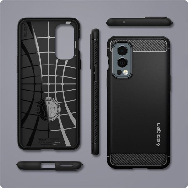 Spigen Rugged Armor Black-OnePlus Nord 2 5G (ACS03663) - Image 7