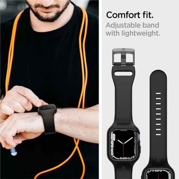 Spigen Liquid Air Pro Black-Apple Watch 9/8/7 41mm (ACS04190) - Image 5