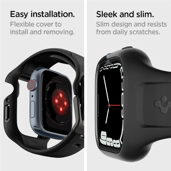 Spigen Liquid Air Pro Black-Apple Watch 9/8/7 41mm (ACS04190) - Image 7