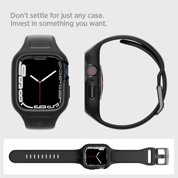 Spigen Liquid Air Pro Black-Apple Watch 9/8/7 41mm (ACS04190) - Image 8