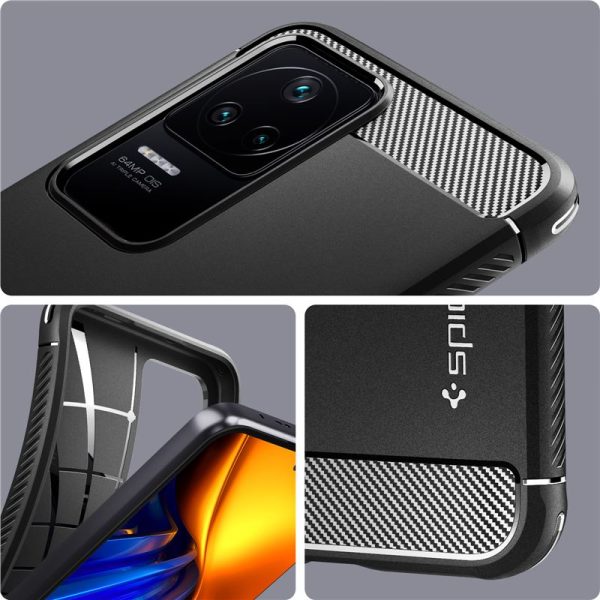 Spigen Rugged Armor Matte Black-Xiaomi POCO F4/Redmi K40S (ACS04516) - Image 3