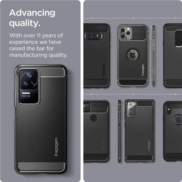 Spigen Rugged Armor Matte Black-Xiaomi POCO F4/Redmi K40S (ACS04516) - Image 5
