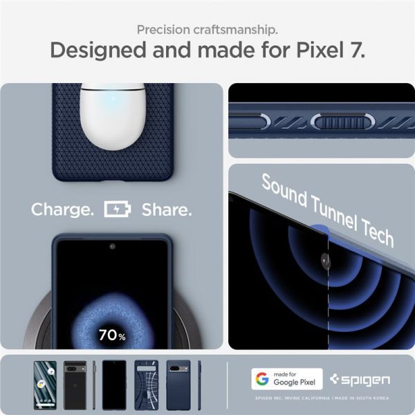 Spigen Liquid Air Blue-Google Pixel 7 (ACS04697) - Image 10