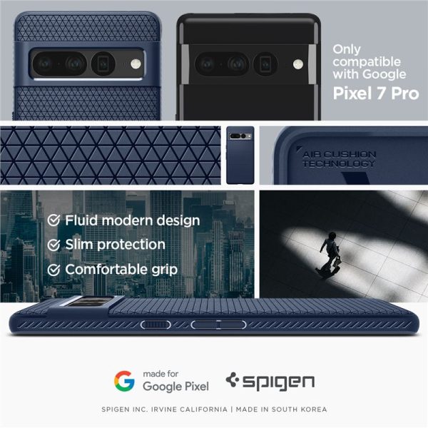 Spigen Liquid Air Blue-Google Pixel 7 Pro (ACS04724) - Image 5