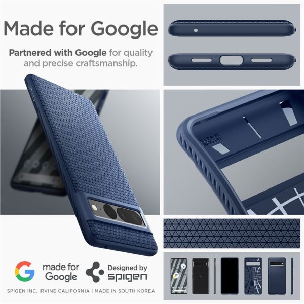 Spigen Liquid Air Blue-Google Pixel 7 Pro (ACS04724) - Image 10