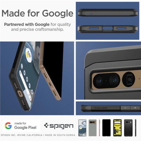 Spigen Tough Armor Black-Google Pixel 7 Pro (ACS04728) - Image 8