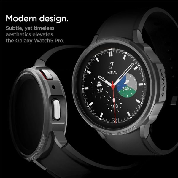 Spigen Liquid Air Black-Samsung Galaxy Watch 5 Pro 45mm (ACS05185) - Image 3