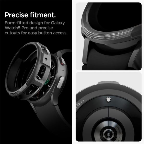 Spigen Liquid Air Black-Samsung Galaxy Watch 5 Pro 45mm (ACS05185) - Image 7