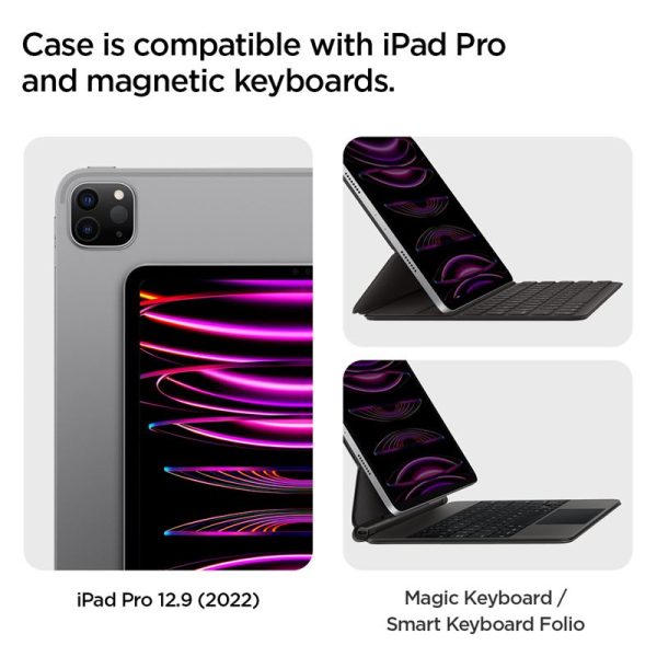 Spigen Thin Fit Pro Black-Apple iPad Pro 12.9" (2022/2021) (ACS05468) - Image 4