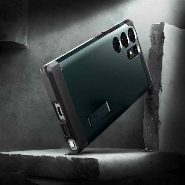 Spigen Tough Armor Green-Samsung Galaxy S23 Ultra (ACS05625) - Image 5