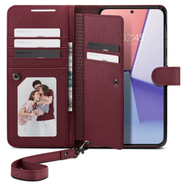 Spigen Wallet S Plus burgundy-Samsung Galaxy S23+ (ACS05678) - Image 4