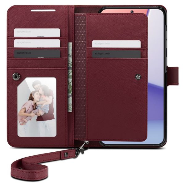 Spigen Wallet S Plus burgundy-Samsung Galaxy S23+ (ACS05678) - Image 10