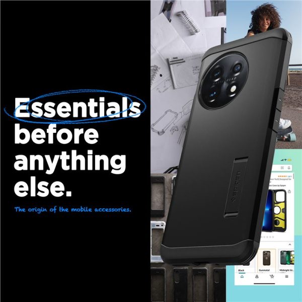 Spigen Tough Armor Black-OnePlus 11 (ACS05800) - Image 4