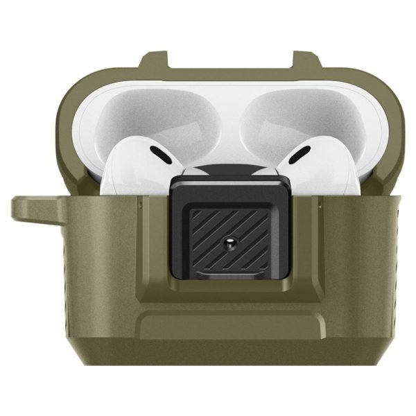 Spigen Lock Fit Vintage Khaki-AirPods Pro 2 (ACS05911) - Image 4