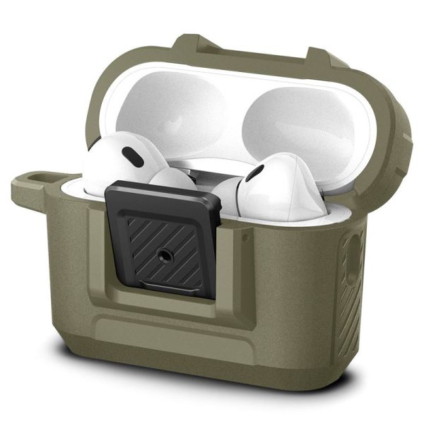 Spigen Lock Fit Vintage Khaki-AirPods Pro 2 (ACS05911) - Image 5