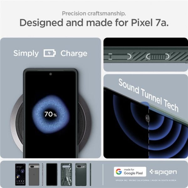 Spigen Liquid Air Abyss Green-Google Pixel 7a (ACS06094) - Image 7