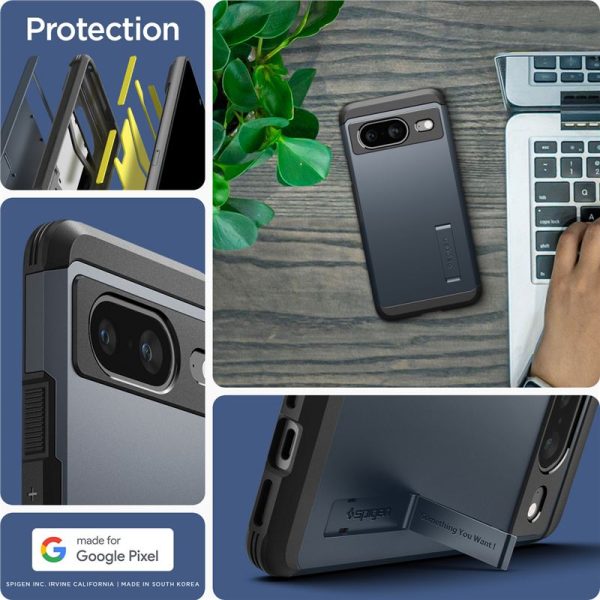 Spigen Tough Armor Metal Slate-Google Pixel 8 (ACS06283) - Image 6