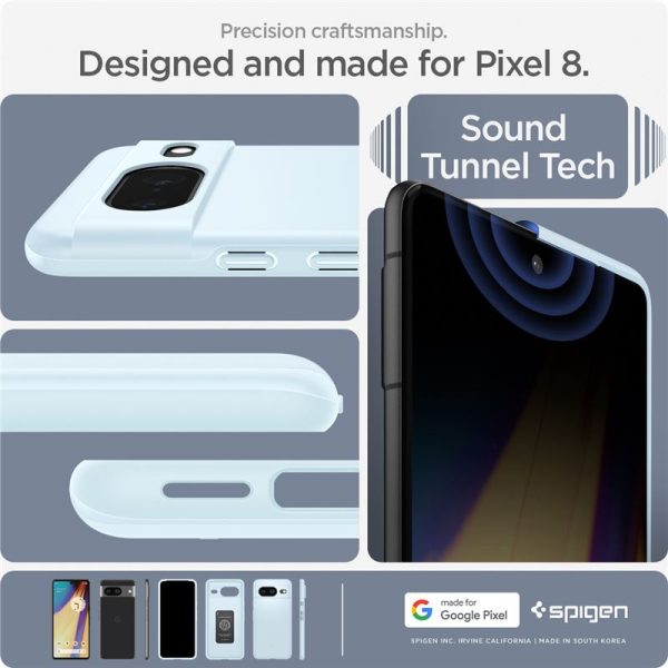 Spigen Thin Fit Mute Blue-Google Pixel 8 (ACS06290) - Image 10