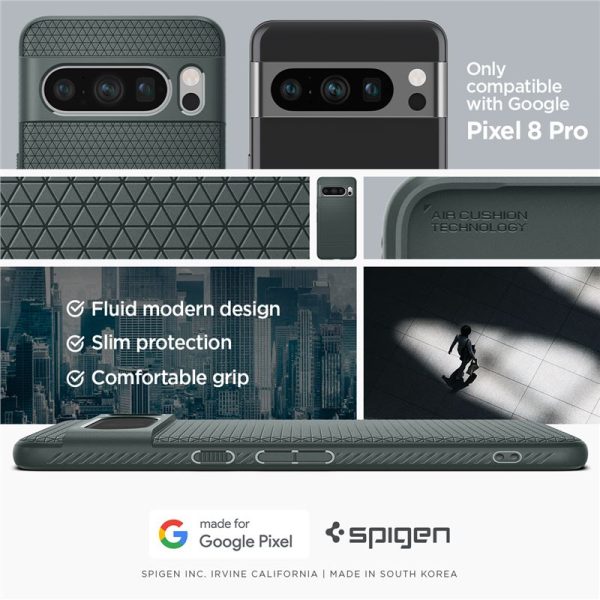 Spigen Liquid Air Abyss Green-Google Pixel 8 Pro (ACS06313) - Image 6