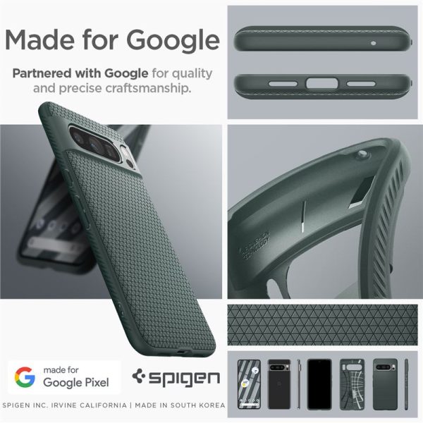 Spigen Liquid Air Abyss Green-Google Pixel 8 Pro (ACS06313) - Image 11