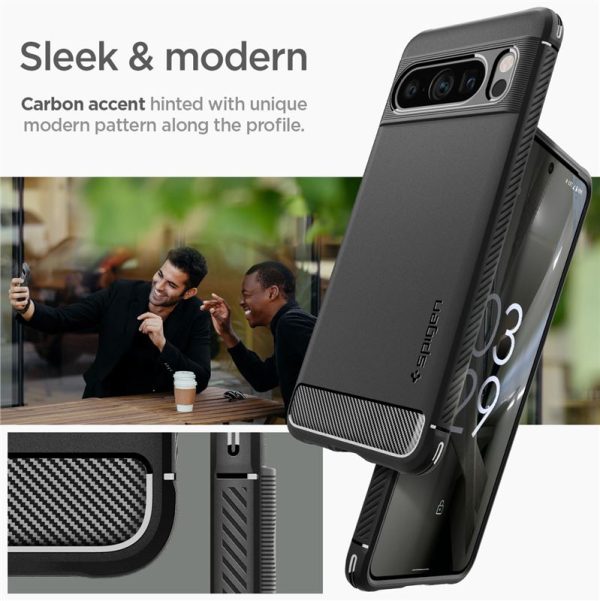 Spigen Rugged Armor Matte Black-Google Pixel 8 Pro (ACS06314) - Image 8