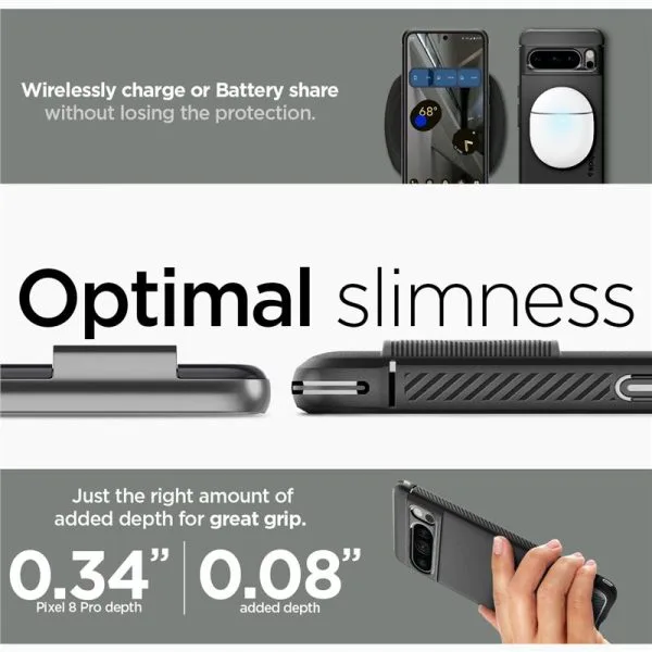 Θήκη Google Pixel 8 Pro Spigen Rugged Armor Matte Black (ACS06314) - Image 10