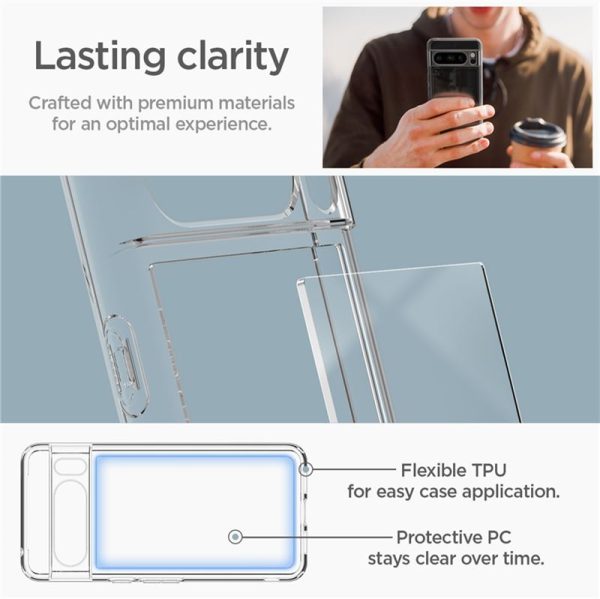 Spigen Ultra Hybrid Crystal Clear-Google Pixel 8 Pro (ACS06315) - Image 6